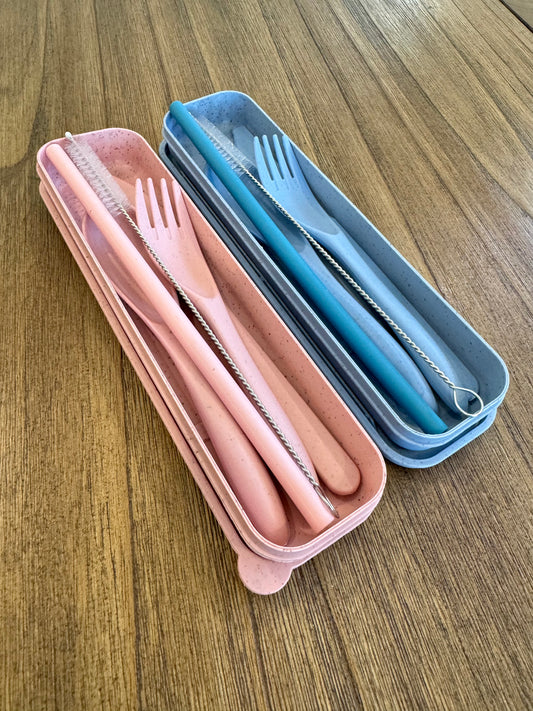 Eco-friendly Reusable Cutlery Set for Nappy Bag